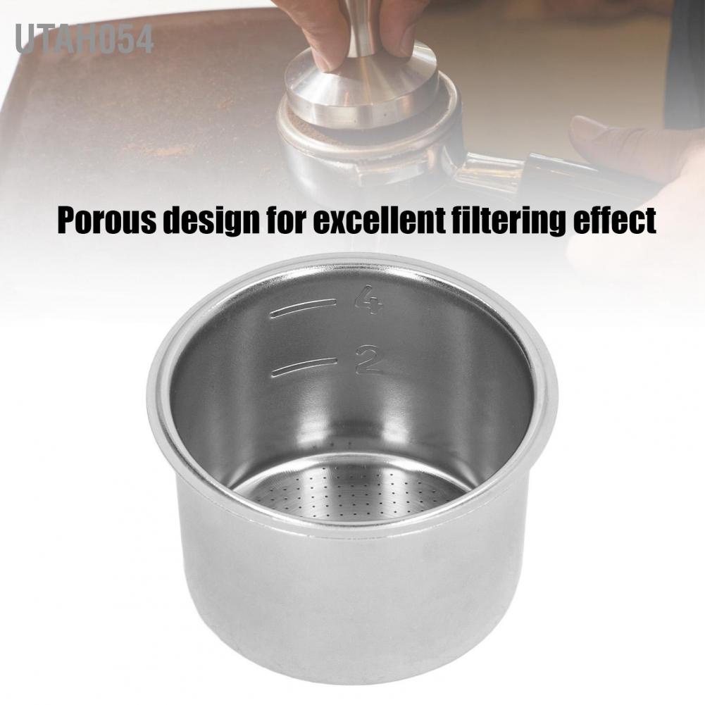🌈Hàng HOT Giỏ lọc cà phê  51mm Rổ bộ lọc xốp 4 cốc bằng thép không gỉ cho Máy pha cà phê Portafilter tay cầm