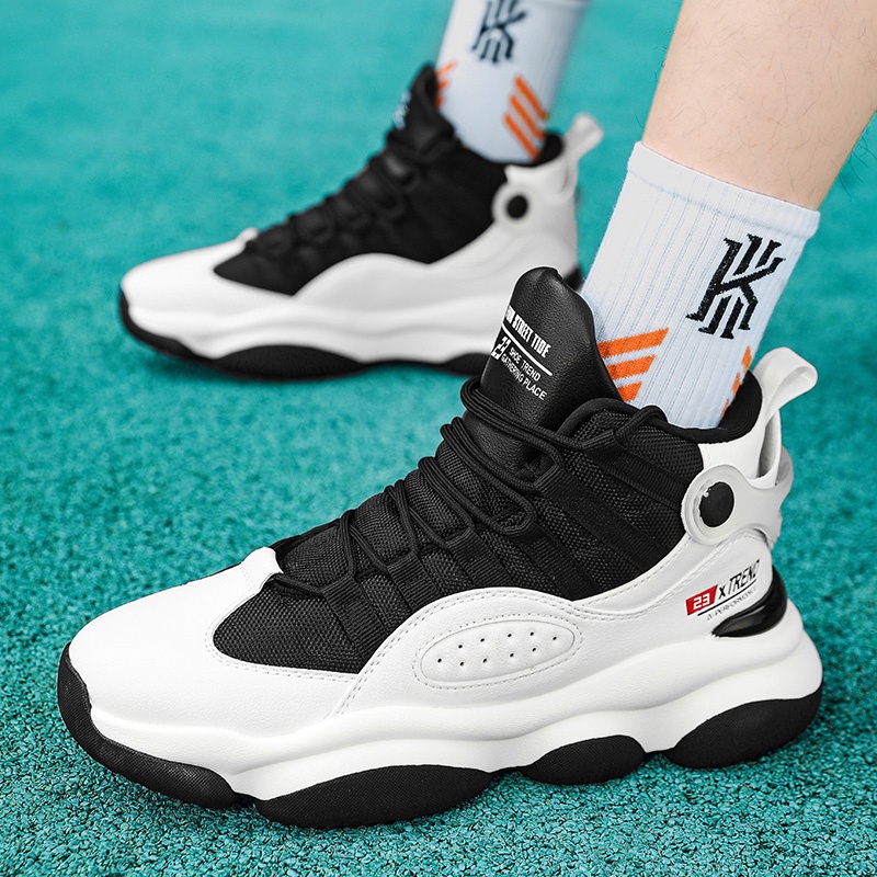 Giày Bóng Rổ Thoáng Khí Chống Trượt Thời Trang Thu Đông Phong Cách Mới Cho Nam