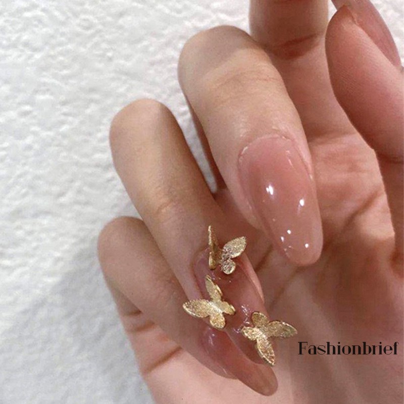 Set 24 móng tay giả có hình bươm bướm có thể gỡ ra
