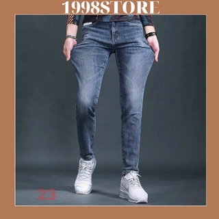 Quần jean nam trơn , quần bò nam dáng ôm,chất vải co giãn top xu hướng 2021 1998STORE