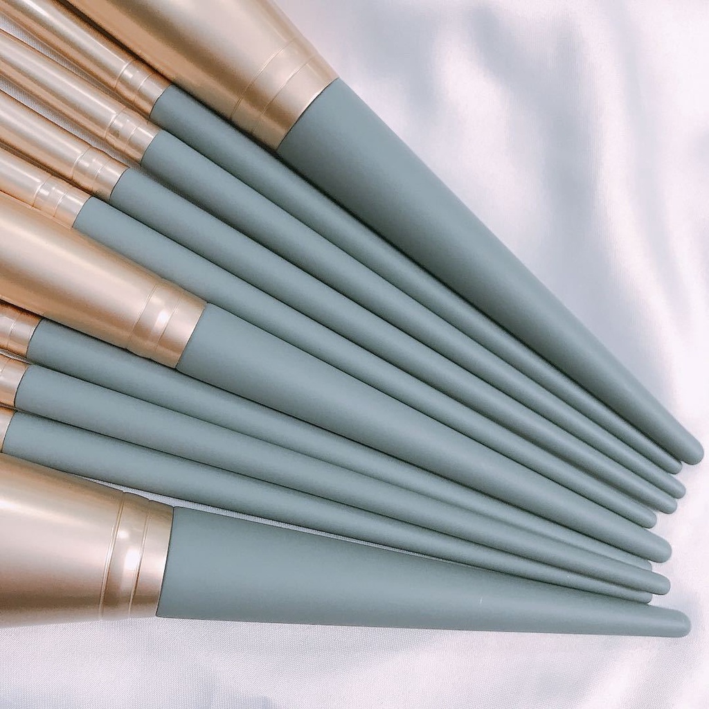 [Hàng mới về] Bộ 10 Cọ Trang Điểm Phấn Nền / Phấn Mắt / Phấn Hồng Đa Năng Với Tay Cầm Gỗ Bền Bỉ Dễ Dùng