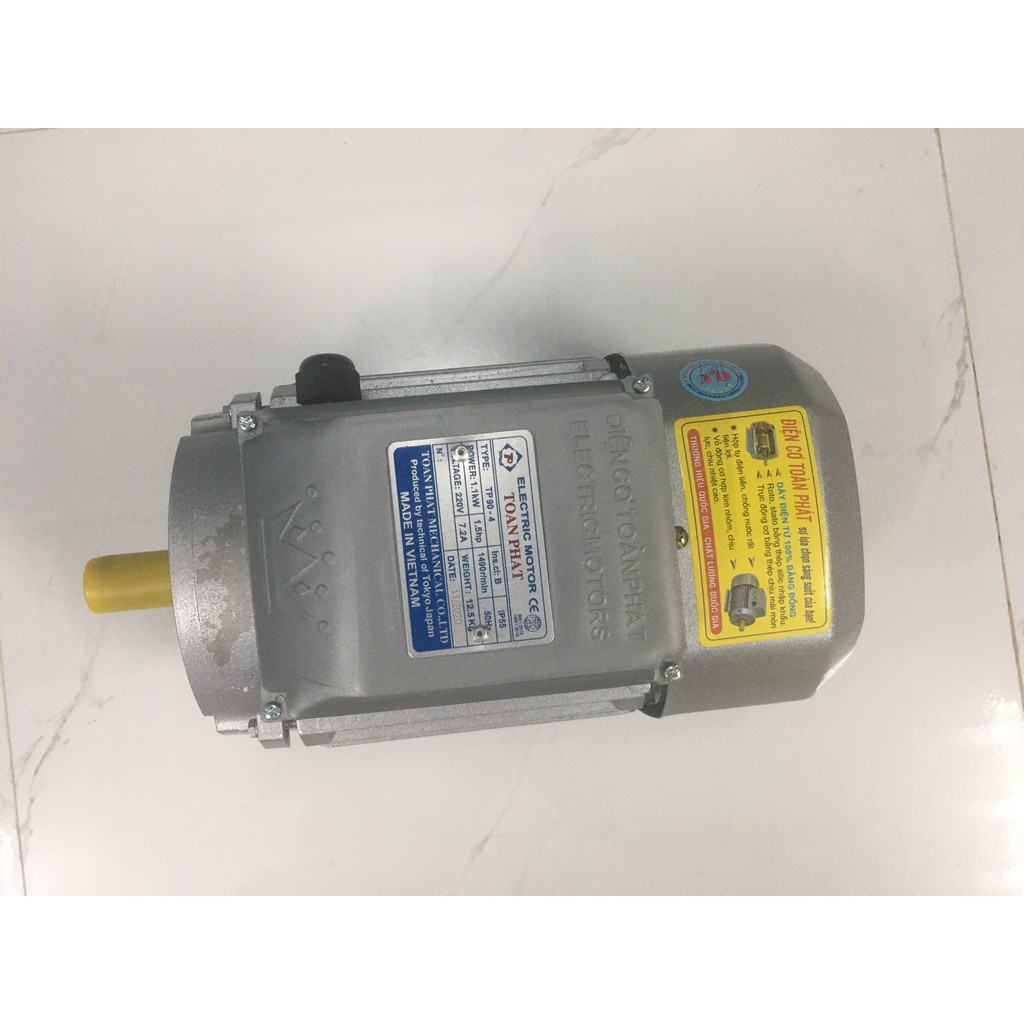 Mô tơ toàn phát 1.1KW 1.5 HP  điện 1 pha chậm
