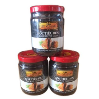 Combo 3 chai sốt tiêu đen Lee Kum Kee lọ 230g