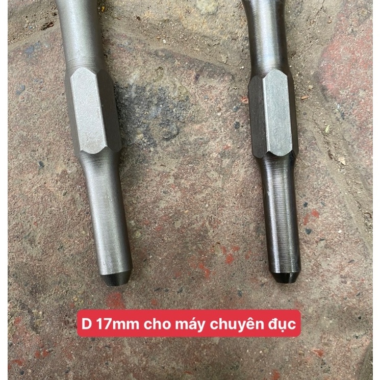 Mũi đục bê tông dẹp 5cm,8cm,12cm  cho máy đục