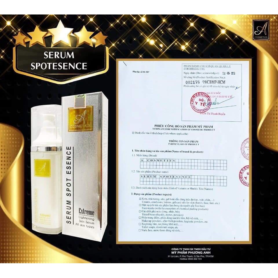 Serum  Huyết Thanh A Cosmetics (Serum Spot Esence Acosmetics Acosmetic) Mỹ Phẩm Phương Anh A Cosmetic Chính Hãng