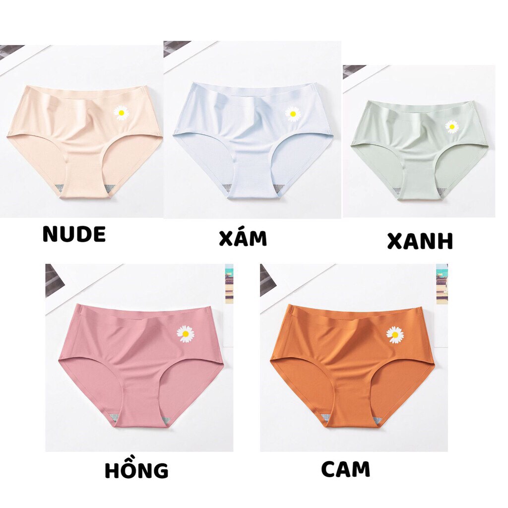 Quần Lót Nữ - Quần Lót Đúc Su cao cấp phối hoa cúc điệu đà DAN STORE MÃ 0046