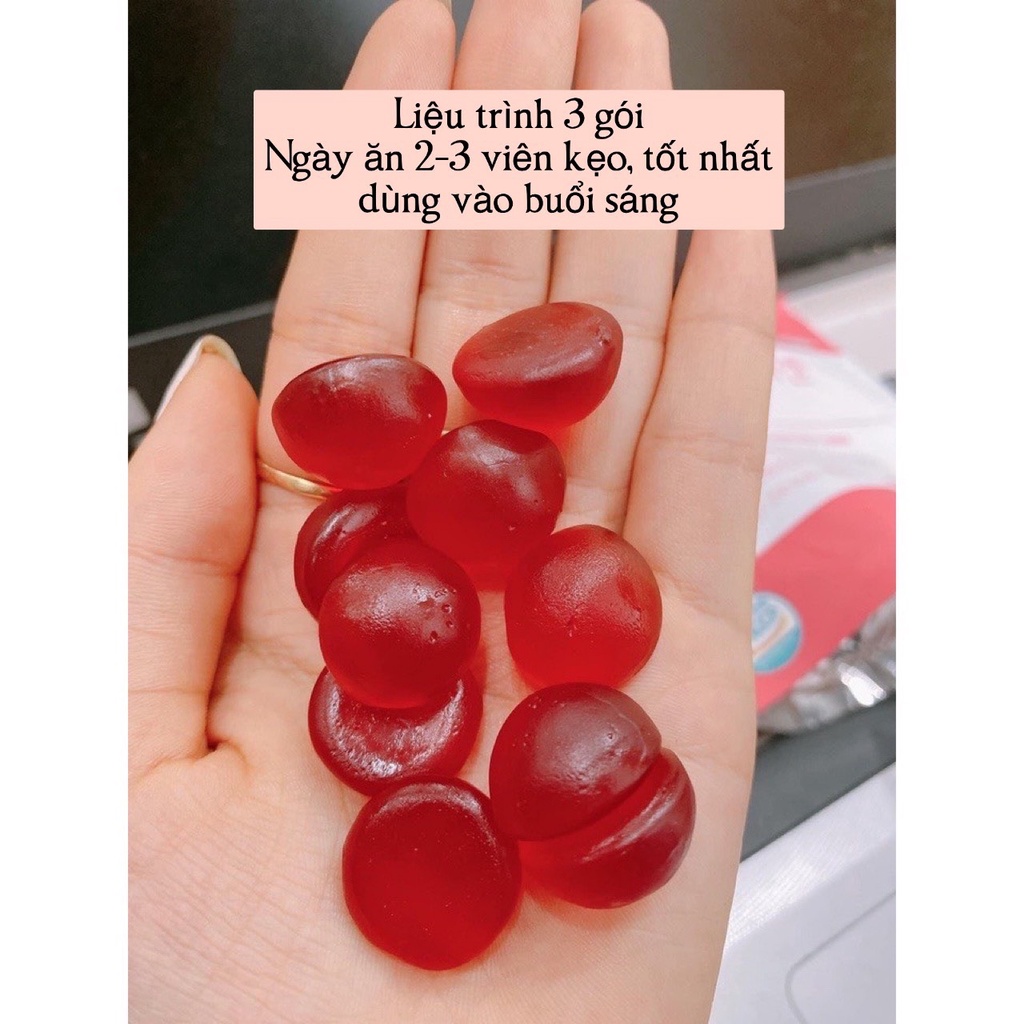 [Chính Hãng] Kẹo Dẻo Collagen Hàn Quốc Vị Lựu Dưỡng Da Sáng Mịn- Boto Collagen Gummy