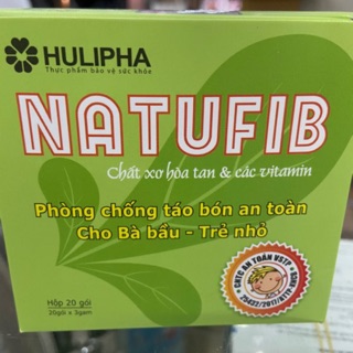 Natufib chất xơ chống táo bón cho bà bầu và trẻ nhỏ (hộp 20 gói)