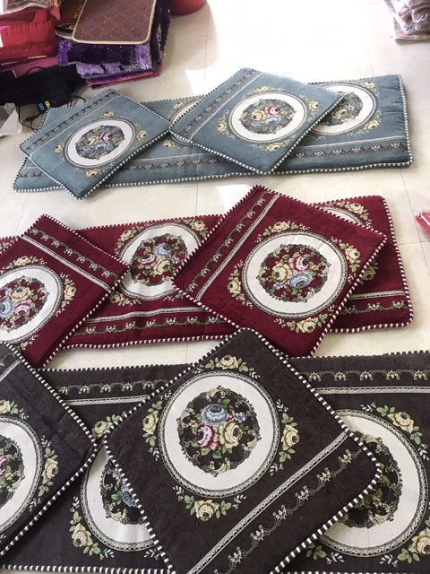 Đệm ghế hoàng gia phong cách tây âu 3 phân nhập khẩu