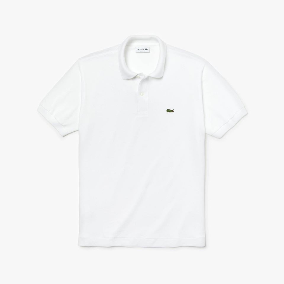 Áo Polo Lacoste Trắng Xịn Có Cổ  - Chất Liệu 100% Cotton Pique - Hàng nhập khẩu