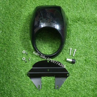 Kính chắn gió cafe racer classic phù hợp gd110, husky125, cg125, yb125, gn125