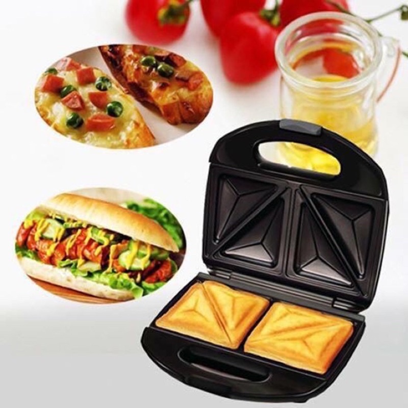 Máy Nướng Bánh Mỳ Sandwich Nikai [FREESHIP] [Mã FASHION10K hoàn 10K xu đơn 0Đ] [Miễn Phí Vận Chuyển]