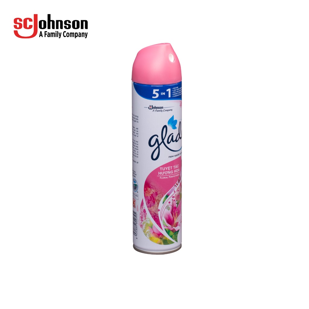 [Mã FMCGSCJ12 giảm 8% đơn 150k] GLADE Xịt thơm phòng Hương Cỏ Hoa 280ml