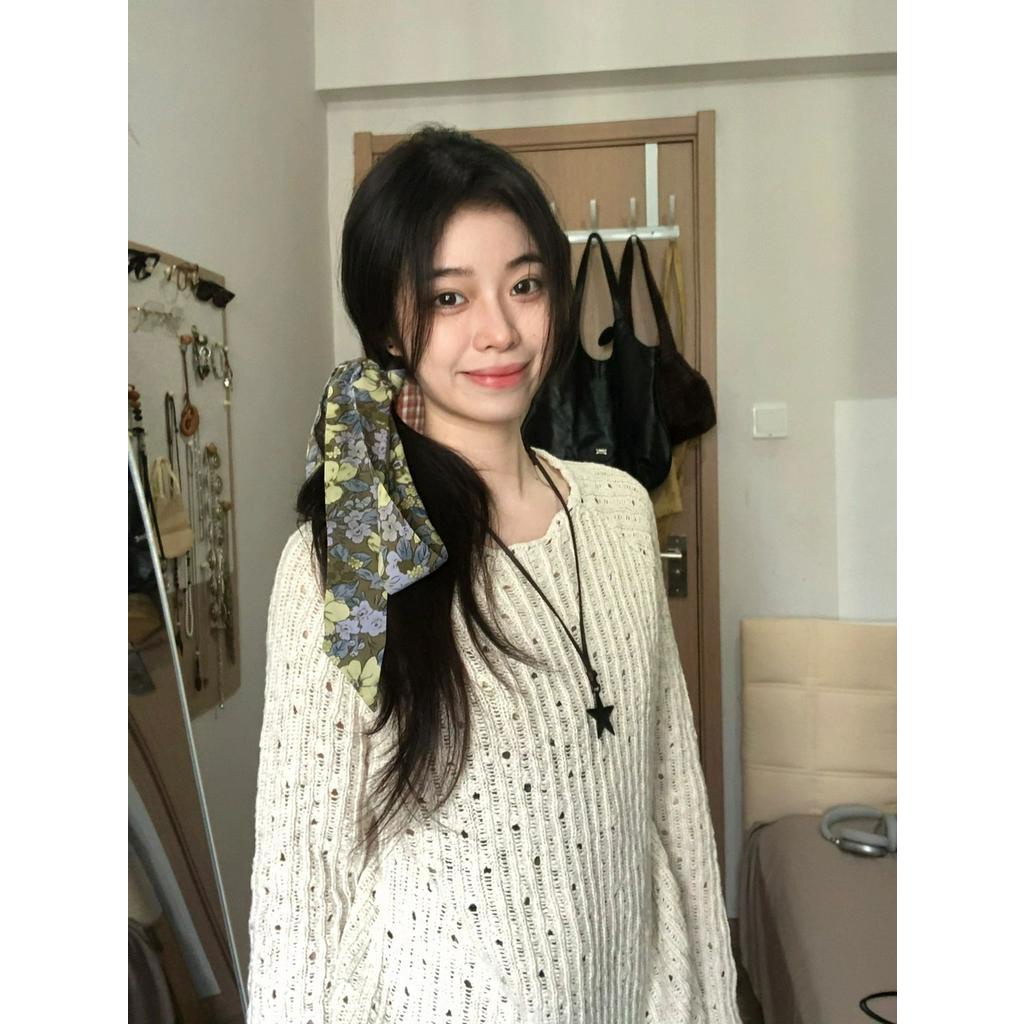 Áo sweater / Đầm Dây Hoa Khoét Rỗng 68296