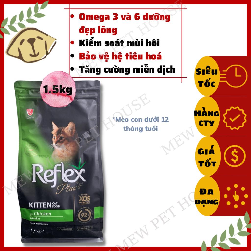 [Chính hãng][Gía rẻ] Hạt Cho Mèo Con Reflex Plus Kitten Gói 1.5Kg