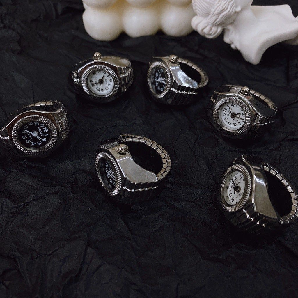 Nhẫn đồng hồ phong cách retro Hàn Quốc cho nam nữ