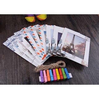 Combo 9 khung hình giấy retro pháp