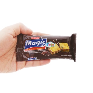 Bánh Magic Cracker Siêu Giòn Kem Socola (Hộp 20 gói)