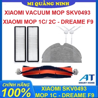 Hình ảnh Phụ kiện Robot hút bụi Xiaomi Mop SKV4093GL - Mop 1C - Mop 2C - Dreame F9/ Lọc hepa, Chổi giữa, Chổi cạnh, Khăn lau
