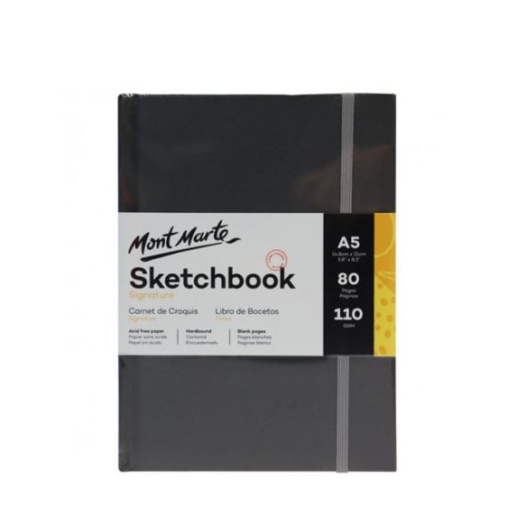 Sổ vẽ sketch bìa cứng,110gsm, A5, Mont Marte