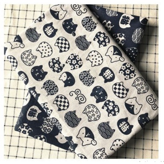 VẢI CANVAS/VẢI BỐ MÈO DỄ THƯƠNG