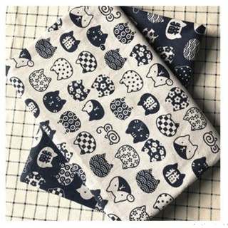 VẢI CANVAS/VẢI BỐ MÈO DỄ THƯƠNG