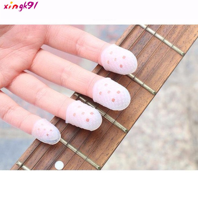 XI 5pcs Finger Cover Anti-slip Hands Coat Relief Play Pain Gloves for Ukulele Electric Acoustic Guitar Stringed Musical Instrument