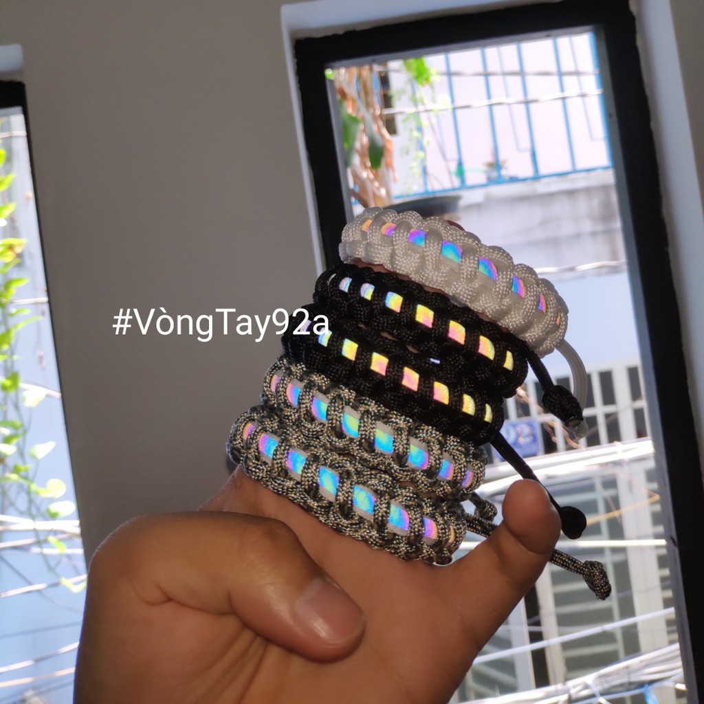 Vòng Đeo Tay Paracord Phản Quang Unisex [Có Giá Sỉ]