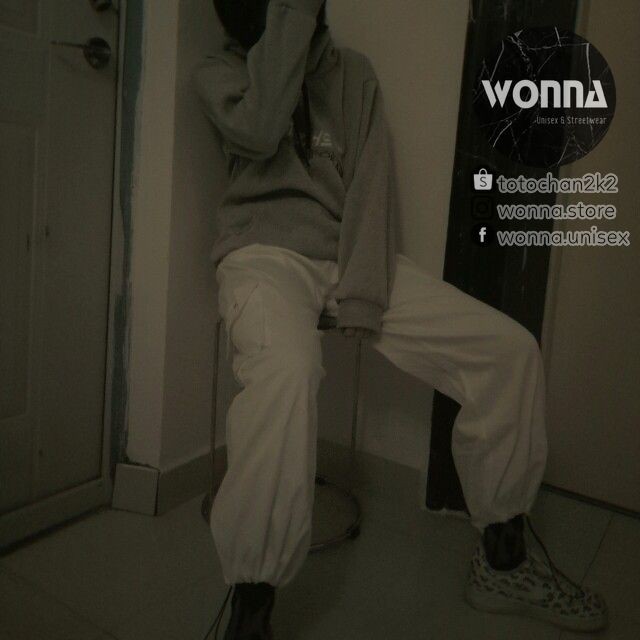 (CÓ SẴN) {Ảnh thật 6 ảnh cuối} Quần jogger box pant túi hộp mới trắng đen be nude unisex oversize Hàn street style | BigBuy360 - bigbuy360.vn