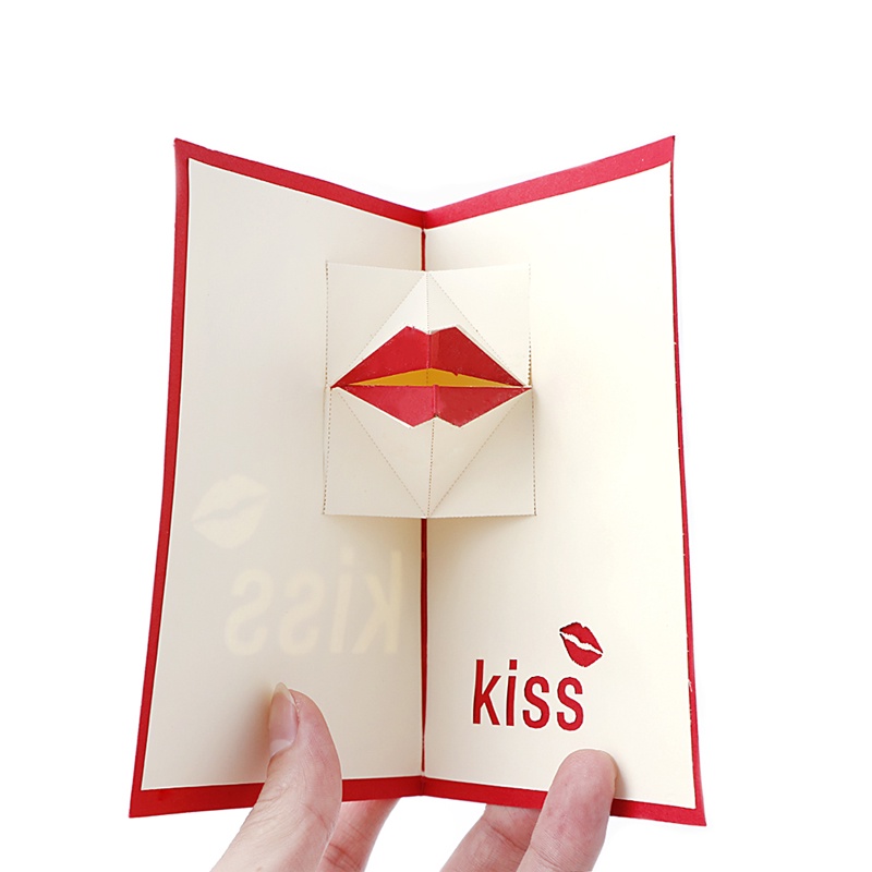 Thiệp Nổi 3D Handmade Họa Tiết Chữ Blala Độc Đáo Trang Trí Tiệc Cưới / Sinh Nhật / Giáng Sinh / Valentine