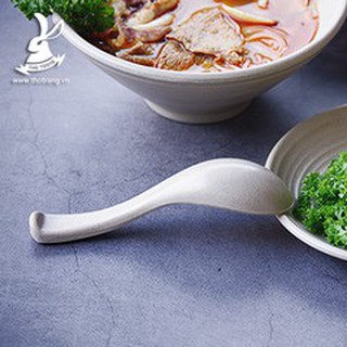 Muỗng Cơm Ngắn Màu Nâu Nhám Nhựa Melamine Đài Loan