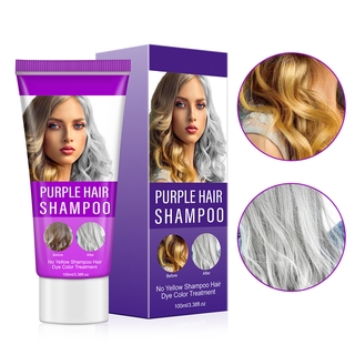 (Hàng Mới Về) Dầu Gội 100ml Chiết Xuất Vàng / Tím Cao Cấp