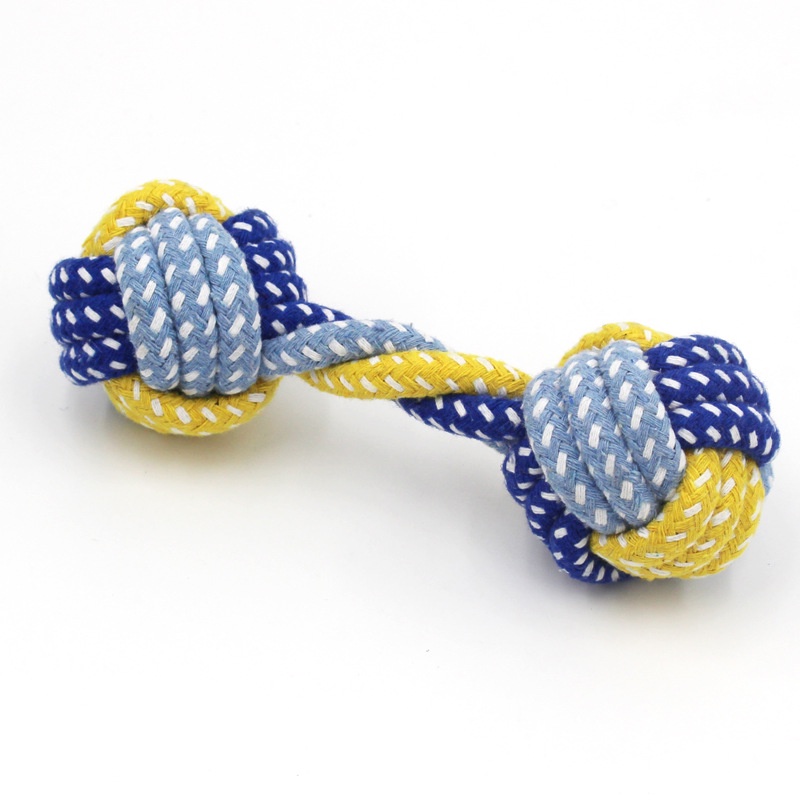 Đồ chơi cho chó mèo đồ chơi gặm bằng dây cotton dùng làm sạch răng cho thú cưng