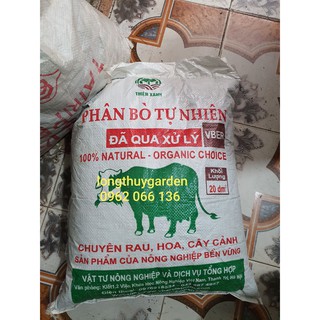 Phân bò khô bao 20dm3 tốt cho mọi cây trồng