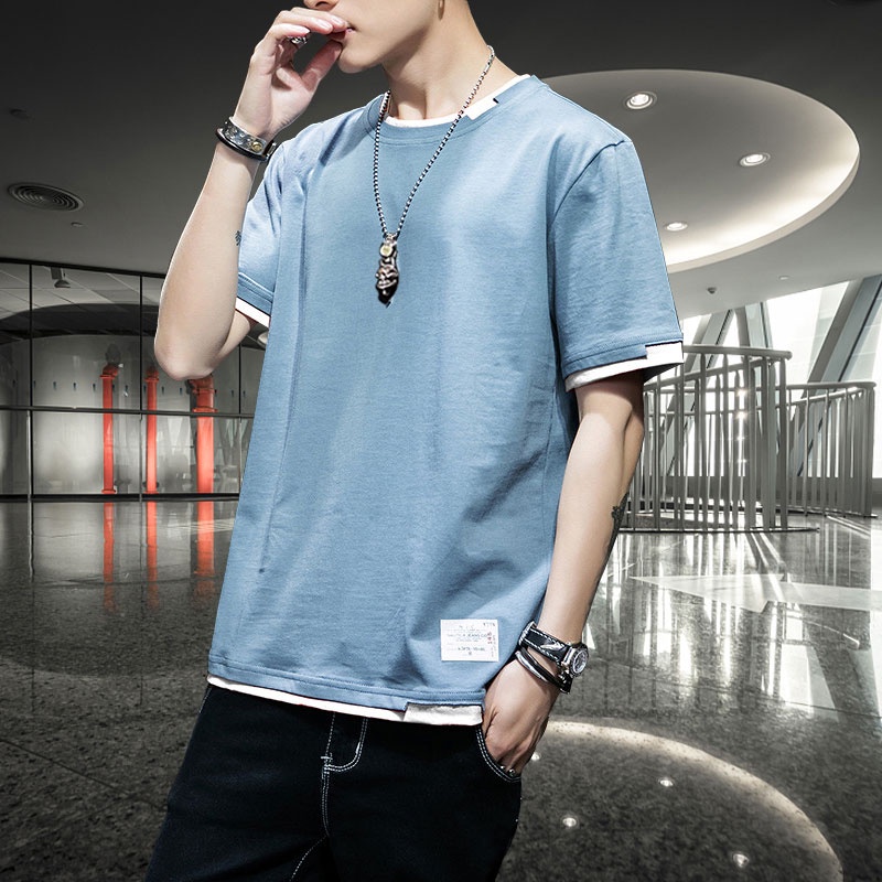 Áo Thun Cotton Tay Ngắn Dáng Rộng Thời Trang Mùa Hè Hàng Mới Dành Cho Nam