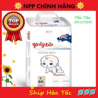 Bỉm yingbo dán/quần đủ size s50, m50, l50, xl50, xxl50, xxxl50