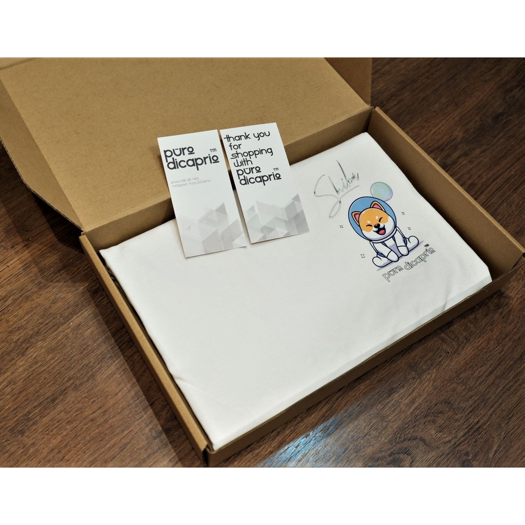 Áo thun nam Cotton Premium họa tiết Shiba "Cậu vàng" ra vũ trụ shop PuroDicaprio