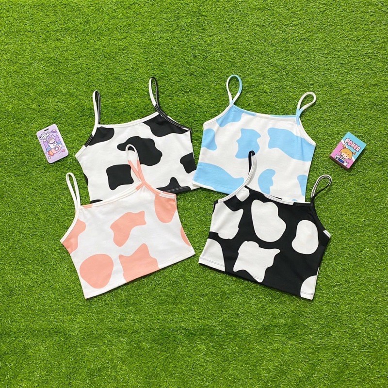Áo CropTop Bò Sữa Hai Dây