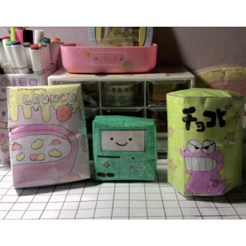 Squishy giấy snack, ngũ cốc, bmo🍡🌈