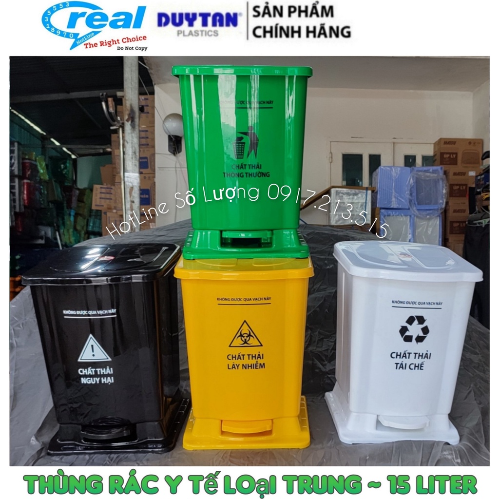 Thùng rác phân loại, thùng rác y tế dùng để phân loại rác thải