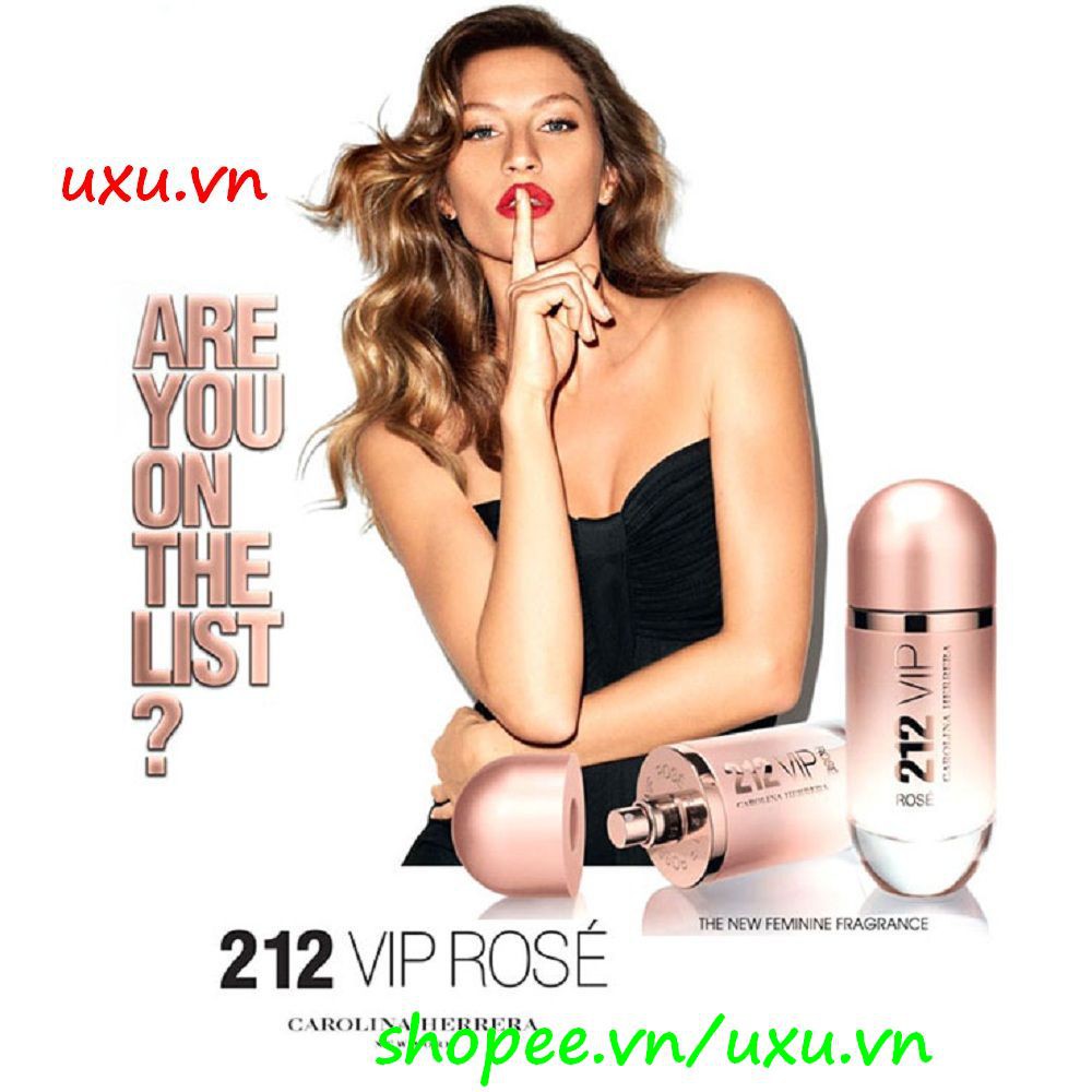 Nước Hoa Nữ 80Ml Carolina Herrera 212 VIP Rose Are you On The List? NYC, Với uxu.vn Tất Cả Là Chính Hãng.