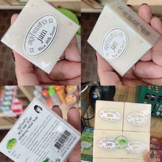 Xà phòng cám gạo Thái Lan Jam Rice Milk Soap