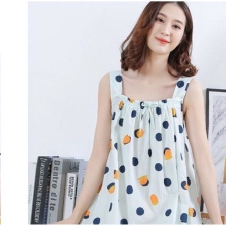 Bộ Ngủ Vải Lanh Lụa Mặc Nhà Nữ Hai Dây Mềm mại và Thoáng mát Missgirl