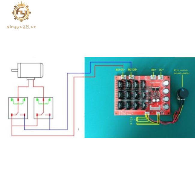 Module điều khiển tốc độ motor 10-50V 60A DC PWM HHO RC 12V 24V 48V 3000W MAX