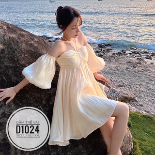 Bigsize Đầm trễ vai D1024