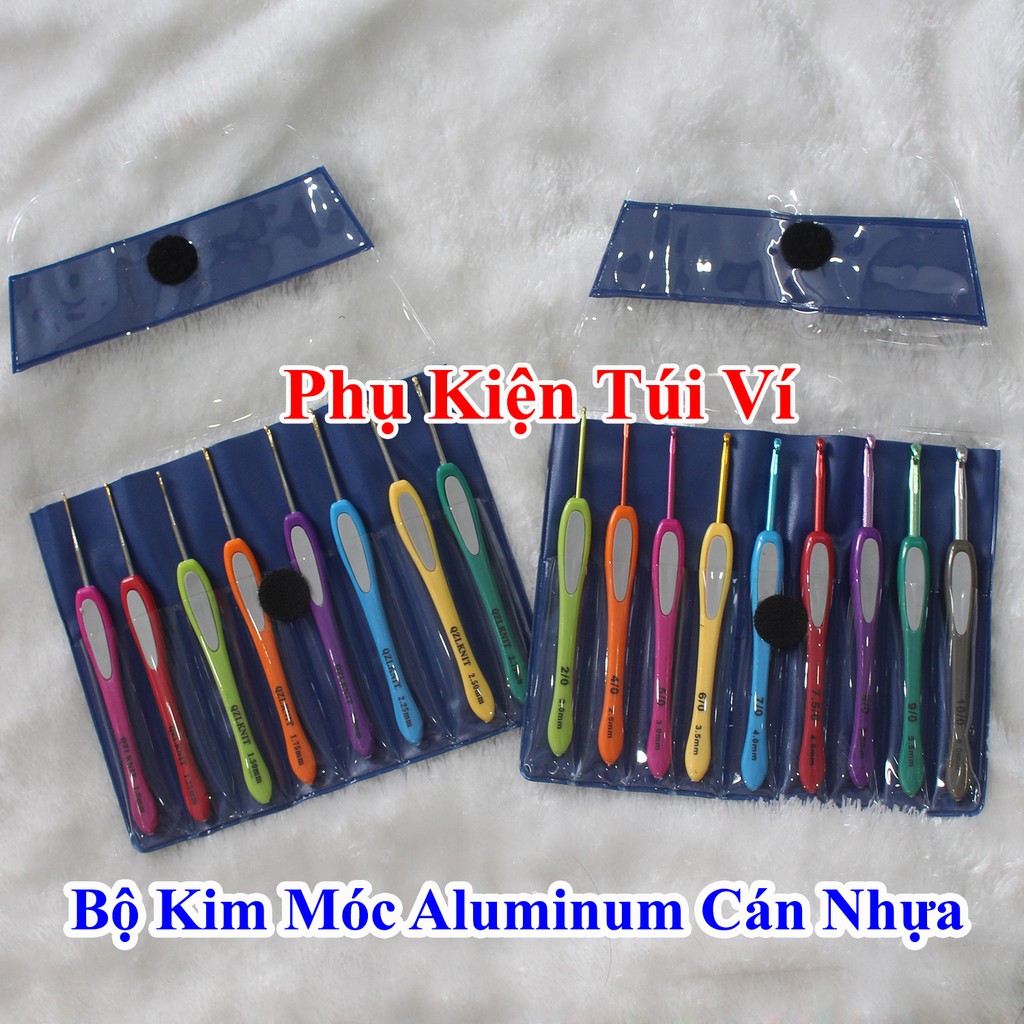 Bộ kim móc Aluminum cán nhựa