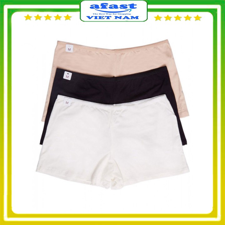 Combo 3 Chiếc Quần Lót Nữ Short Cotton, Quần Lót Nữ Mặc Váy iBasic V107