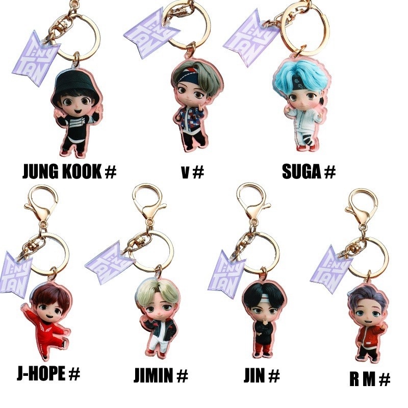 Móc Khóa Hình Nhân Vật BT21 Dễ Thương