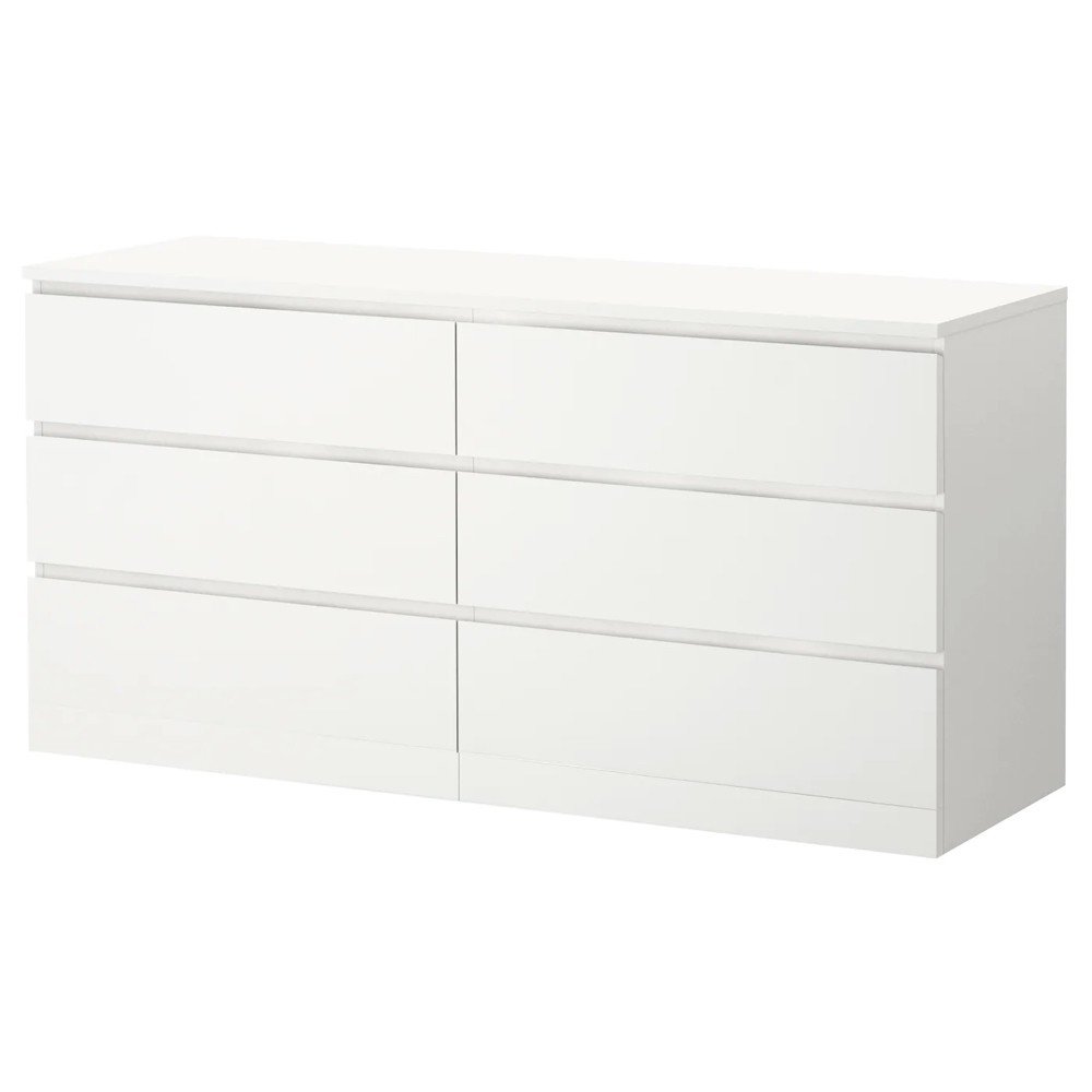 [Freeship Tp.HCM] Tủ đựng đồ MDF cao cấp MALM 6 ngăn kéo, thiết kế IKEA kiểu dáng phong cách Bắc Âu hiện đại