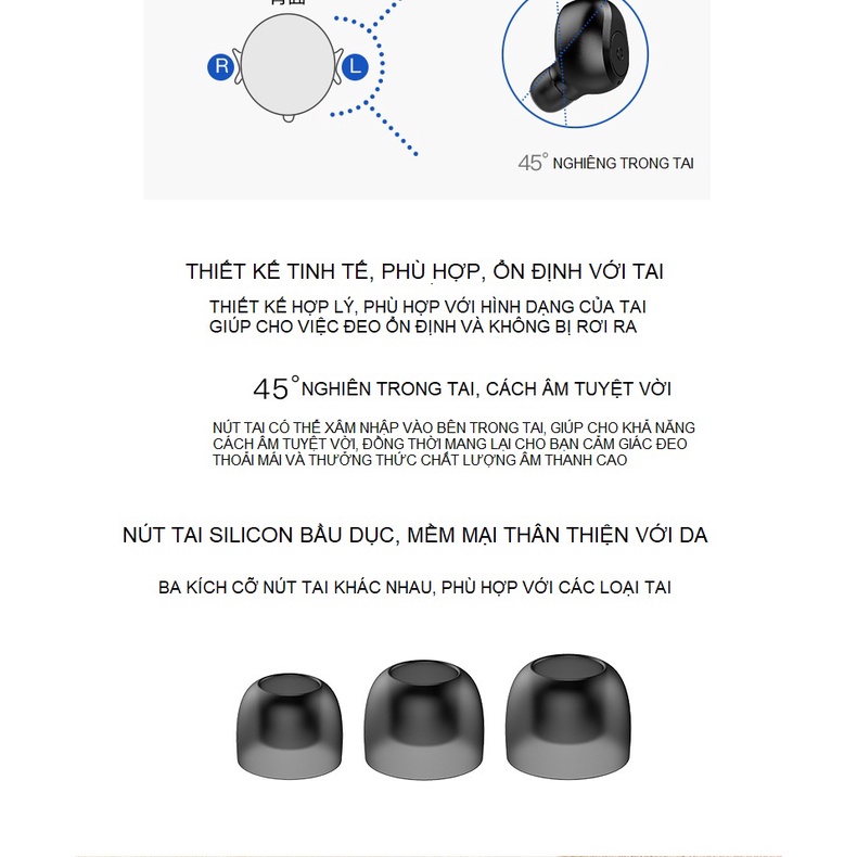 Tai Nghe Không Dây Bluetooth F9-S11 Pro Nút Bấm  - Tích Hợp Sạc Dự Phòng 4800mah - Kháng Nước - Chống Ồn Đỉnh Cao